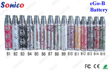 Engraved Ego-b Ego Cigarette Battery , E Cigarette Batteries