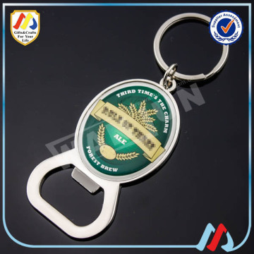 personalized zinc alloy beer bottle opener keychain/party favors bottle opener keychain promotional