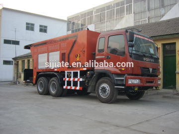 Hydraulic micro-surfcing slurry sealing truck