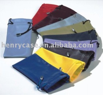 microfiber drawstring sunglass pouch