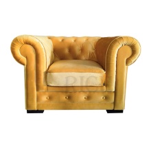 Classic Velvet Chesterfield Tufted Sofa for Living Room