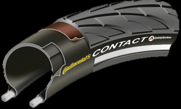 CONTINENTAL CONTACT BIKE TYRES - NEW BLACK