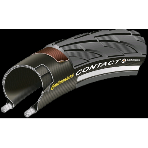 CONTINENTAL CONTACT BIKE TYRES - NEW BLACK