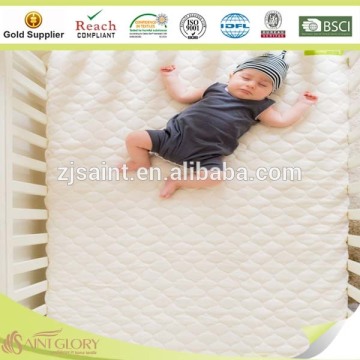 Pure cotton filling waterproof and moisture absorption crib mattress cover protector