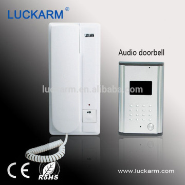 Apartment remote control hanging talking doorbell audio intercom system
