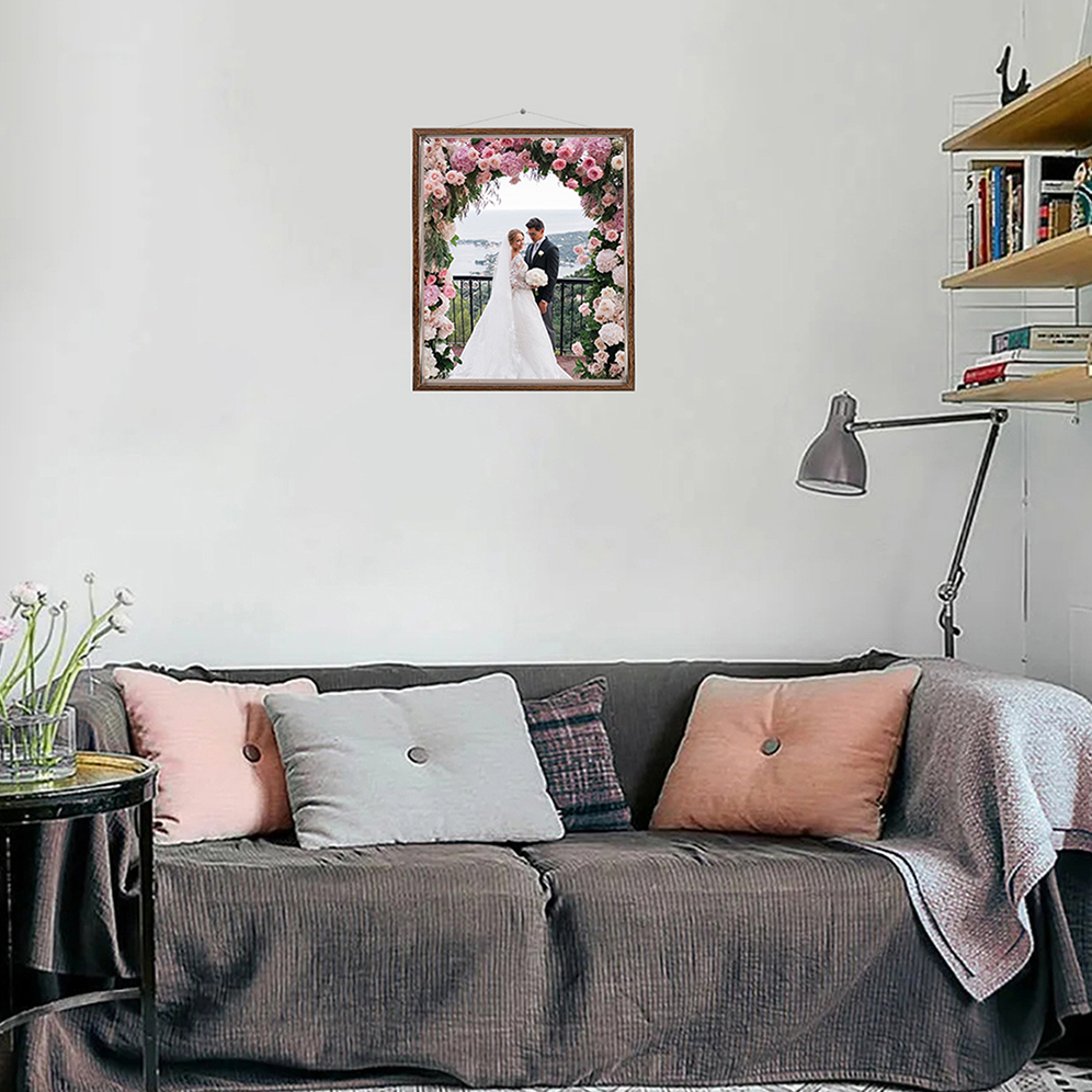 square photo frame transparent