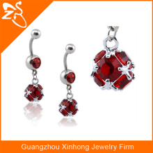 Wholesale 2016 latest design body jewelry belly ring with zircon HOT sale in US