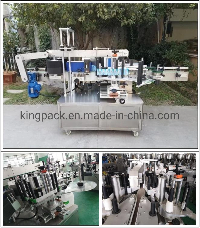 Automatic Vertical Flat Bottle Double Sided Self Adhesive Labeling Machine Packing Machine