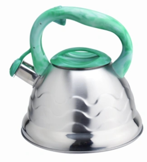 European fashion, colorful handle, stainless steel bell teapot makes a stunning debut!