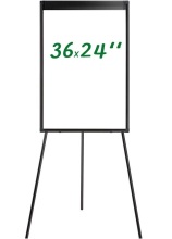 Flipchart Easel Black Stand White Board for Teaching