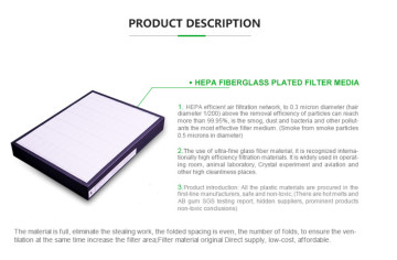 MERV 8 Pleated Air Filter Paper