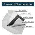 PM2.5 Activated Carbon Washable Cotton Face Cover