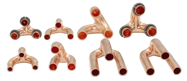 Concentric Copper Tripod Bends