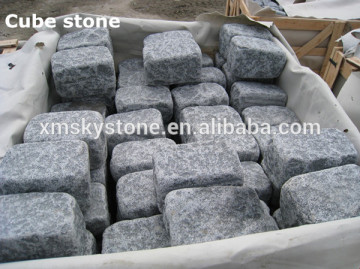 rough-rubbing dark grey g654 granite paving stone