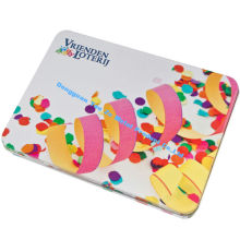 Metal Tinplate Square Tin Containers Geometry Tin Boxes For Brochure / Pencil