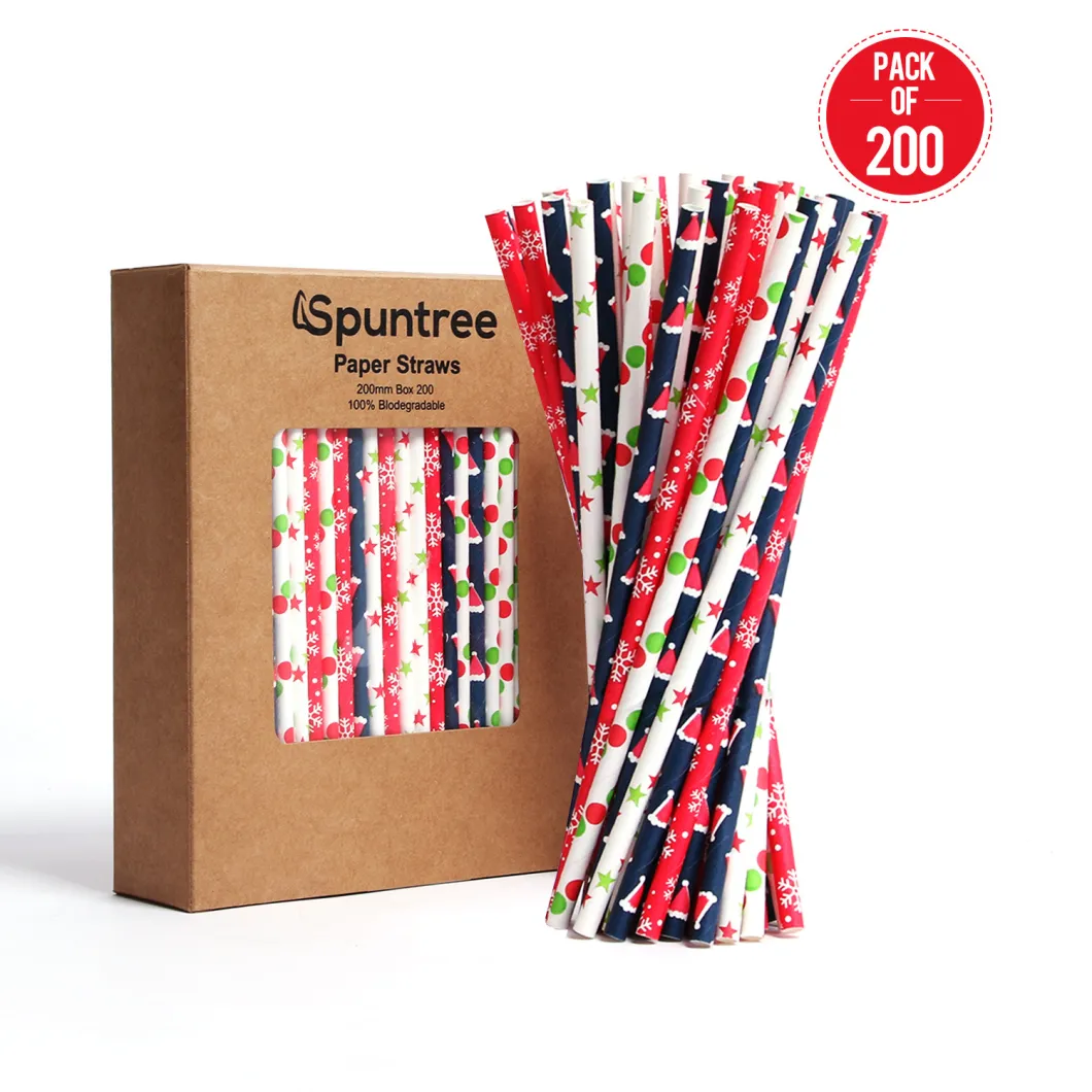 Wholesale Eco Biodegradable Disposable Paper Straws for Drinks