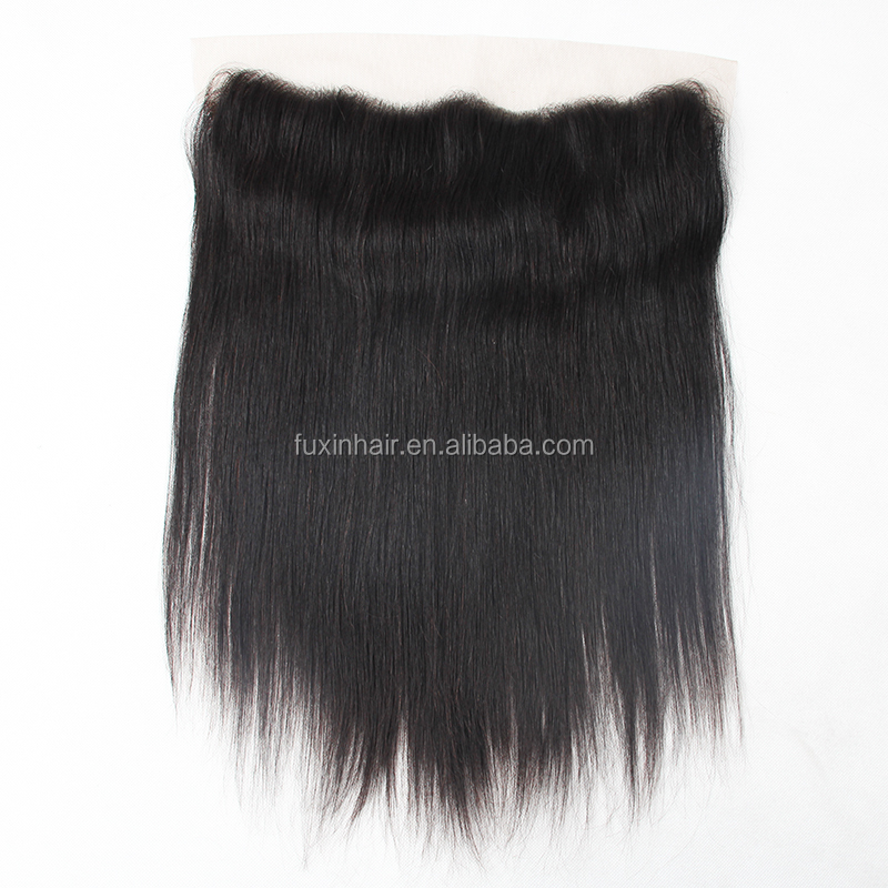 wholesale ear to ear transparent swiss lace frontal closure pre plucked 13x4 closure silk base