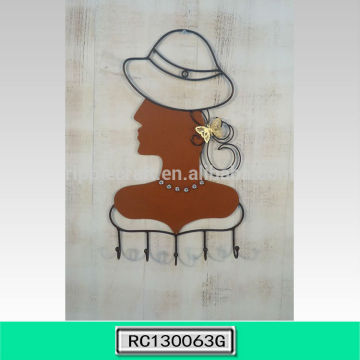 Environmental-friendly Wrought Iron Wall Hanging Coat Racks