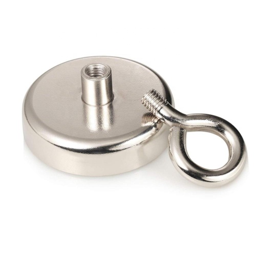 Magnetic fishing pot holding Magnet hook with eyebolt