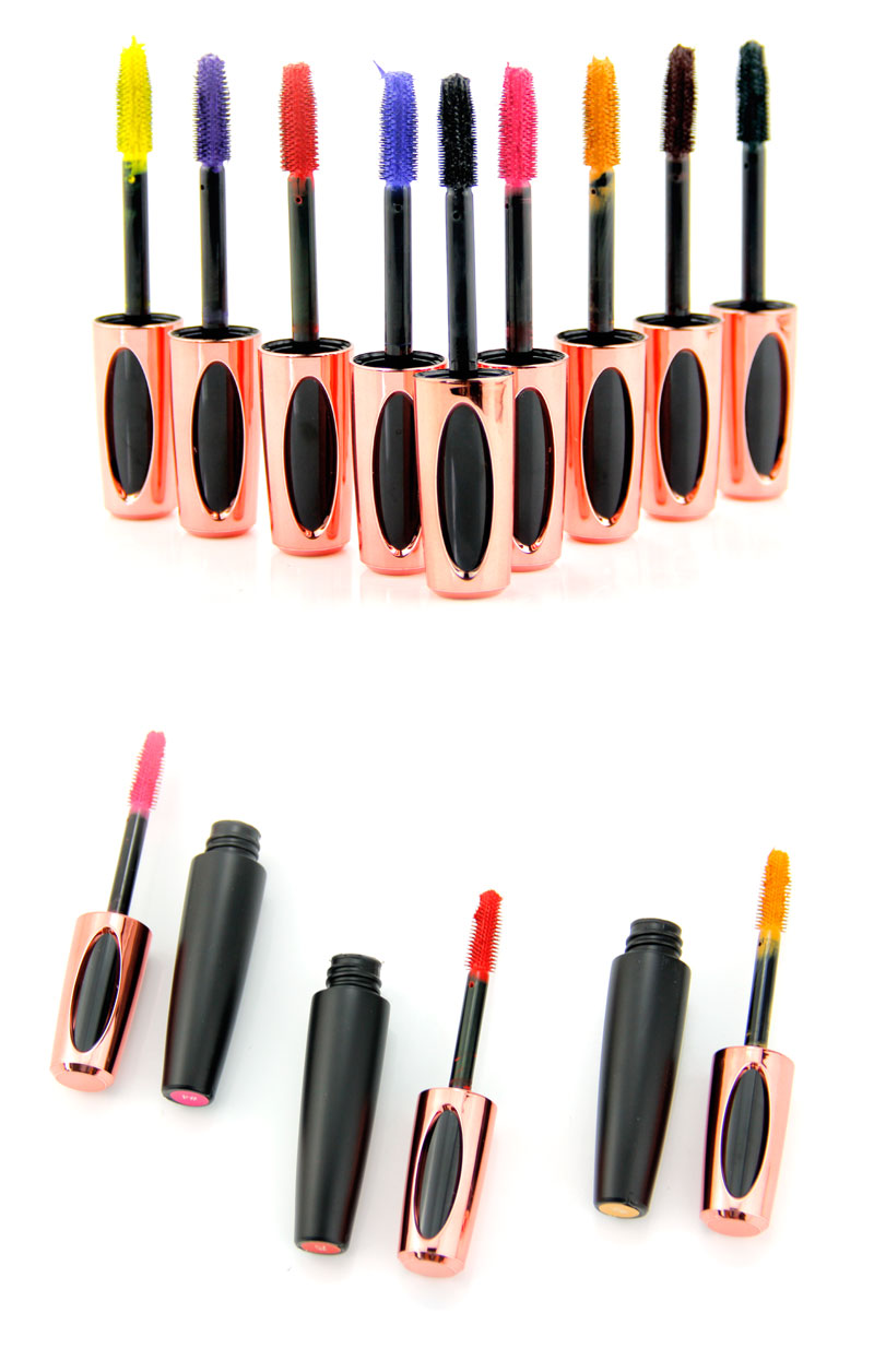 8-color mascara colorful eyelash makeup easy to brush long lasting Beautiful design mascara
