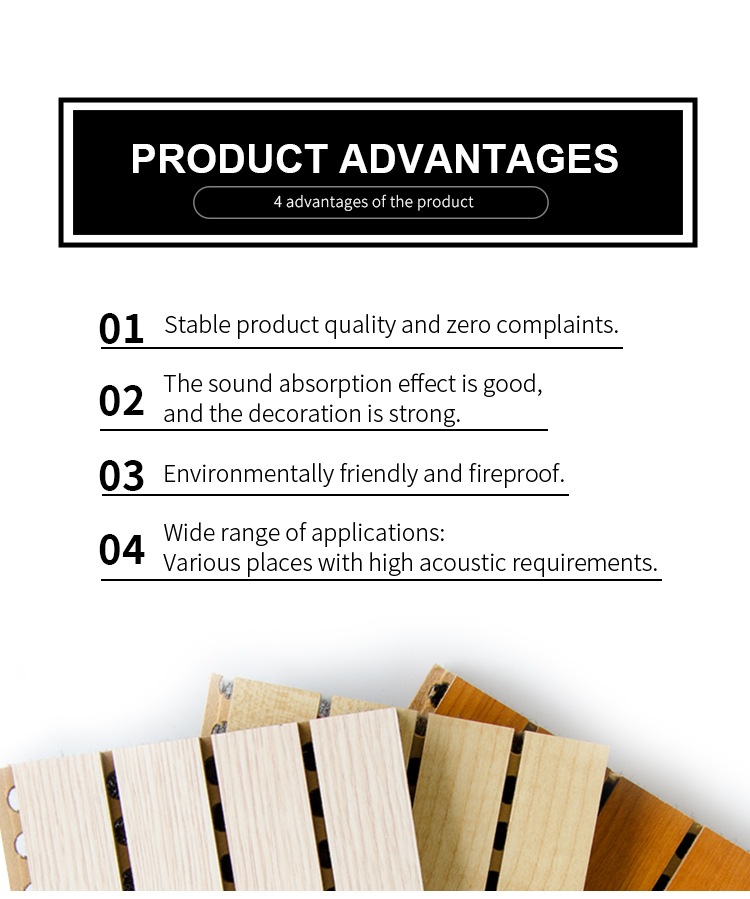 painel acústico de madeira ranhurada grooved wood acoustic panel