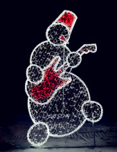 Outdoor Christmas Snowman Light Decorations