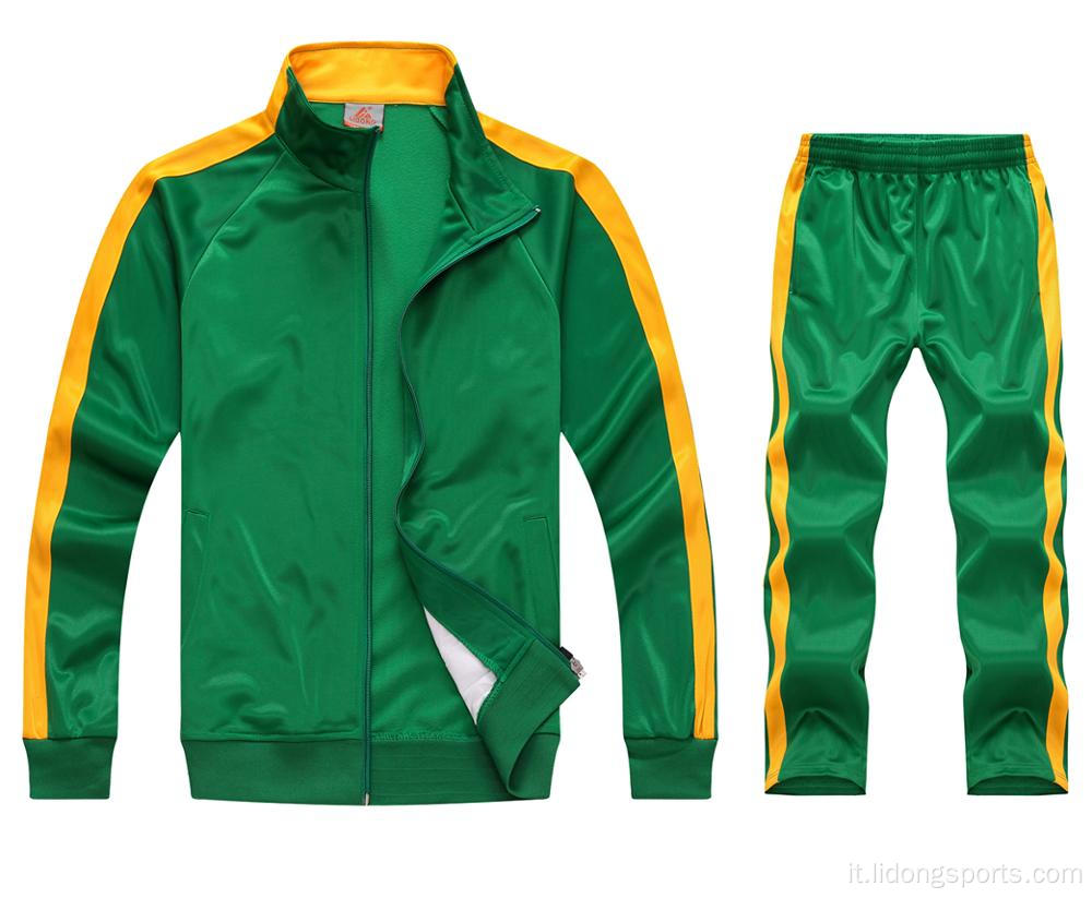 Zipper Up addestramento Sports Wear Tracksuits per uomini