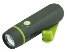 0.5W LED rechargeable emergency plastic torch with dynamo crank