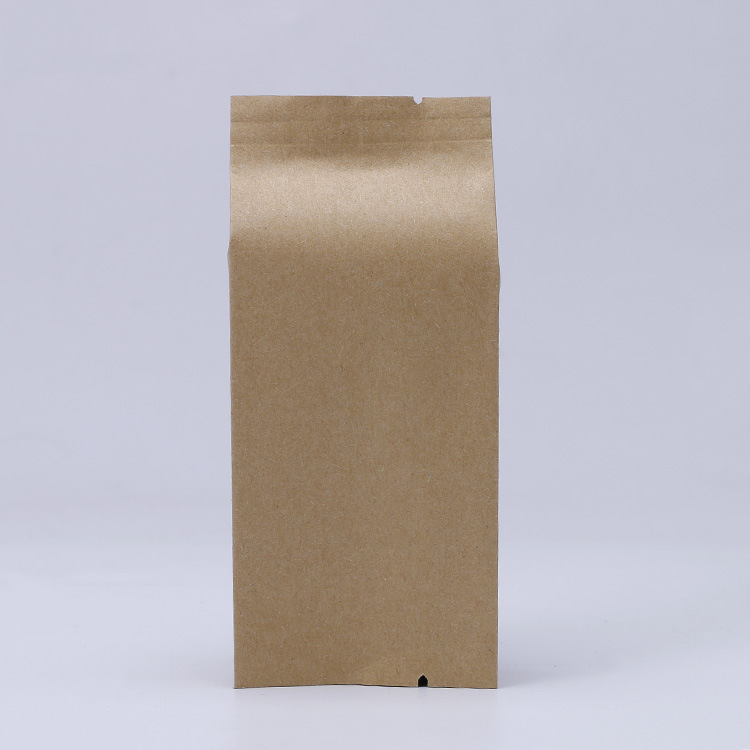 Custom Aluminum Foil Kraft Paper Food Mooncake Tea Four-side Sealing Paper Bag