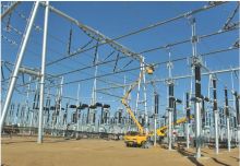 substation steel framework