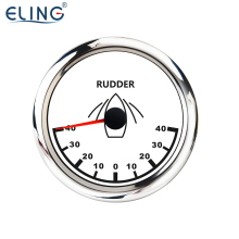 ELING 85mm Waterproof Marine Yacht Rudder Angle Indicator with Red Backlight (12V/24V)