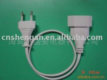 European 2 pins extension power cords