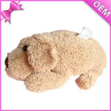 Cute Home Decorative Product Soft Plush Animal Dog Toy Tissue box