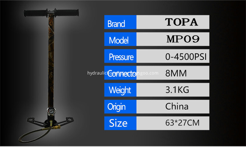 4500 psi hand paintball pcp air pump