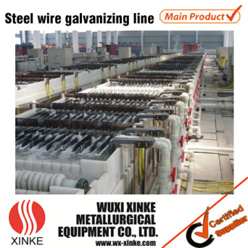 Steel wire continuous electro galvanizing line