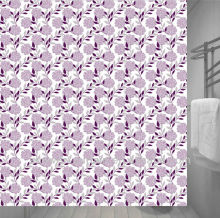 polyster fabric elegant adult shower curtain with flower