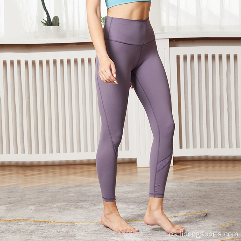 2021Running Yoga Pantalones Pantalones Leggings Mujeres Sexy Cintura Alta Yoga Pantalones Femeninos Ropa deportiva Gimnasio Entrenamiento de Yoga Pantalones Pantalones Leggings