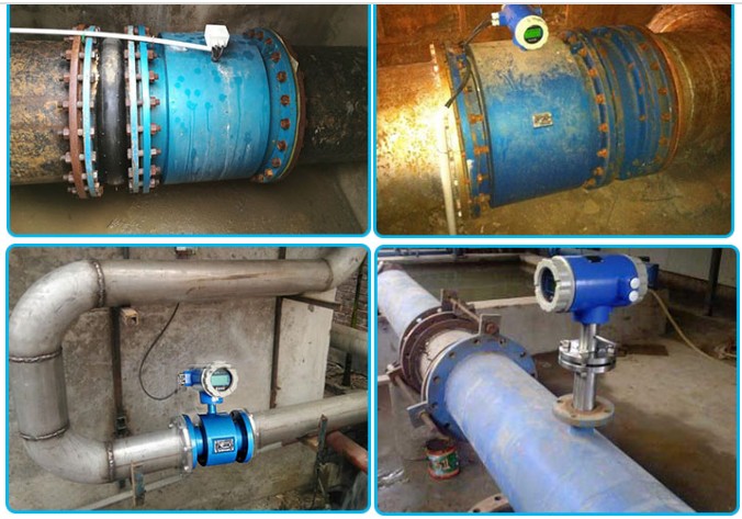 Hydrocloric Acid Electromagnetic Flow Meter Liquid Flow Meters Low Cost