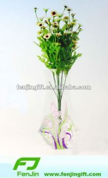 folding plastic vase,pvc folding vase,folding pvc vase