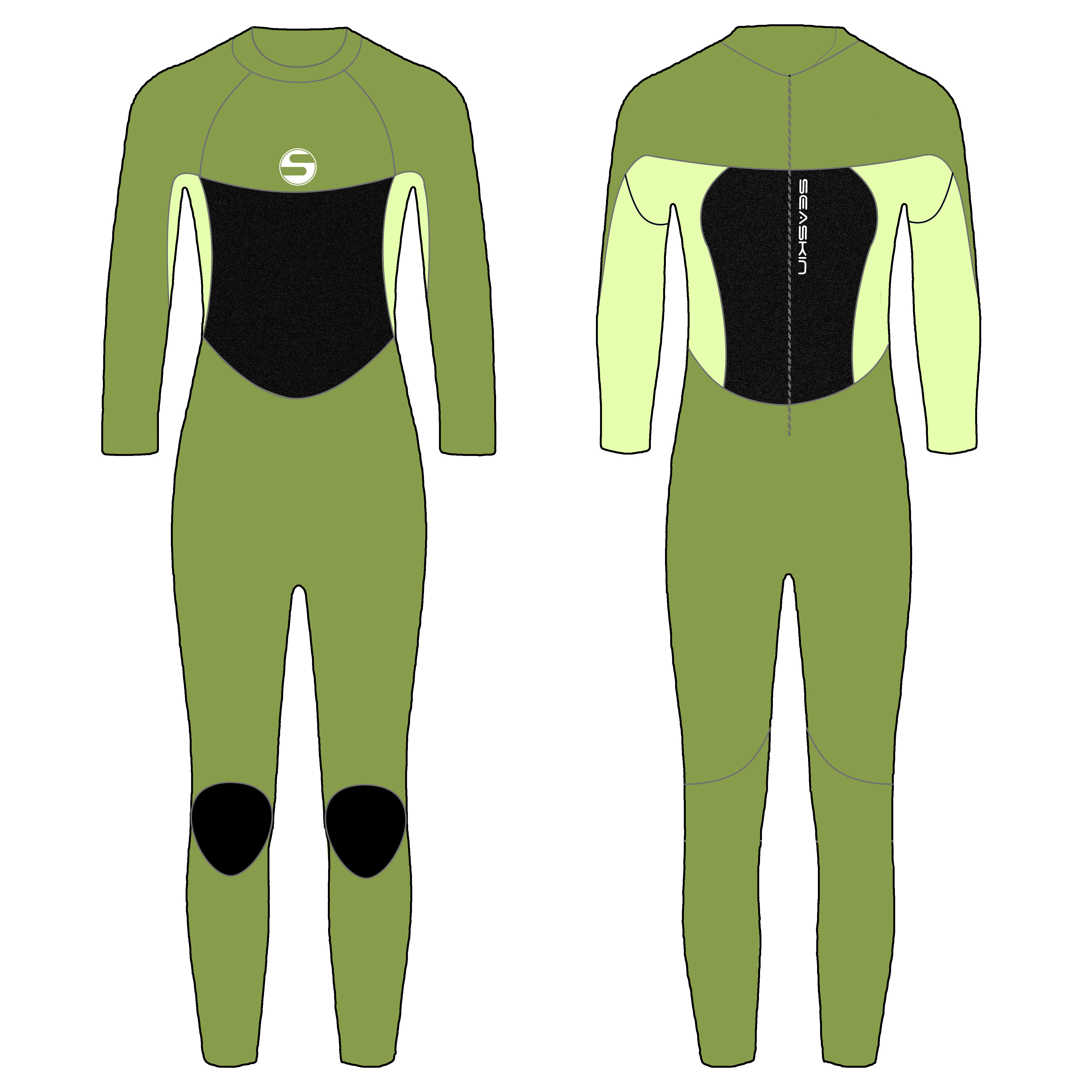 Κορίτσια πίσω με φερμουάρ Girls Back Zip Full Suit