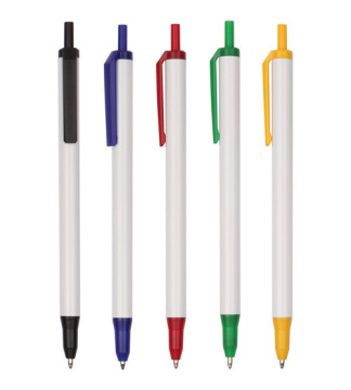 Slim plastic ball pen