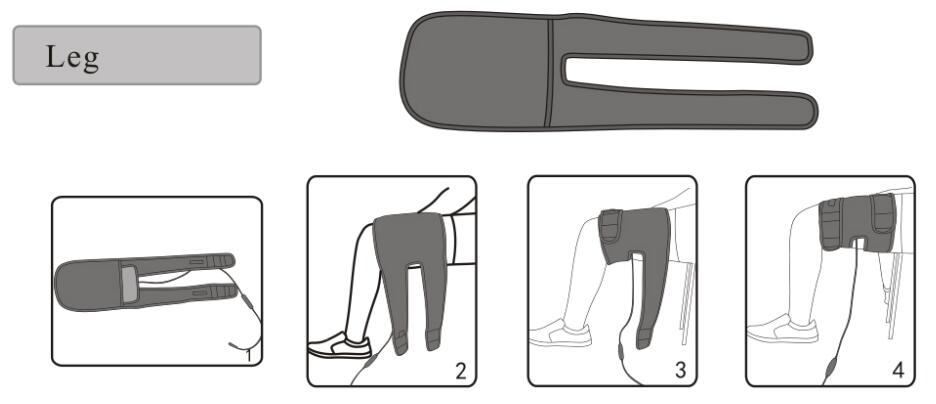 almohadilla térmica para piernas leg heating pad