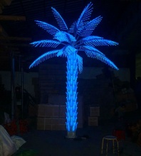 Lighted Artificial Palm Trees