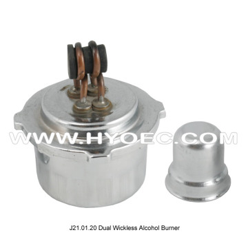 Dual Wickless Alcohol Burner-J21.01.20