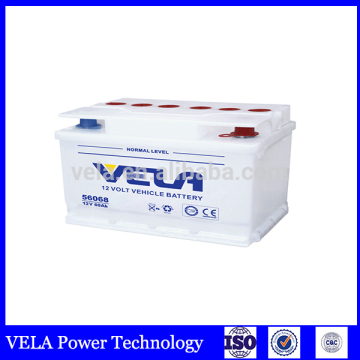 56068 DIN 60 12V 60 AH car batteries lead acid battery cheap batteries