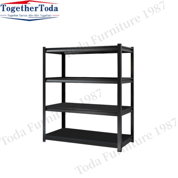 Four metal shelves for supermarket warehouse shelves