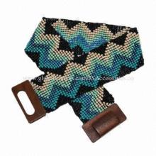 Handmade elegant wood beaded belts
