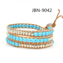 3 circle fashion LUU Turquoise Beaded Multi Bracelet Factory wholesale