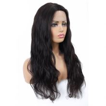 Frontal wig synthetic wig  natural peruvian hair wig