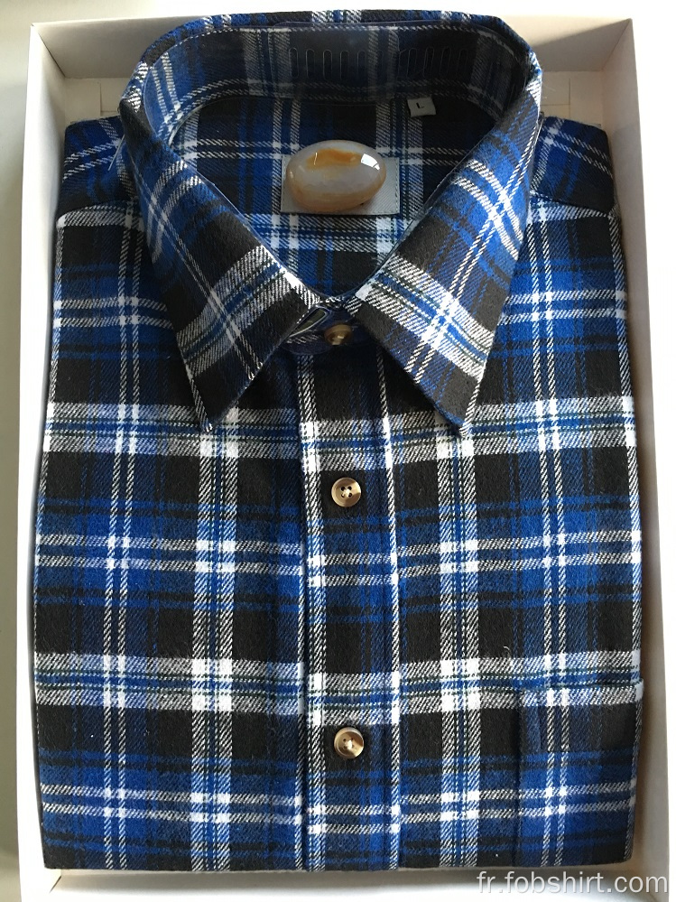 Chemise d&#39;affaires 100% coton flanelle